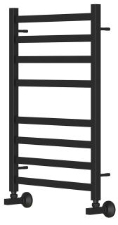 Полотенцесушитель водяной Point Меркурий PN83158B 50x80см чёрный